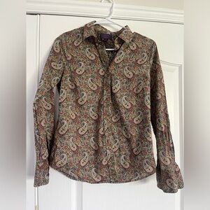 Like new JCREW Liberty of London button-down shirt.  Size 2.